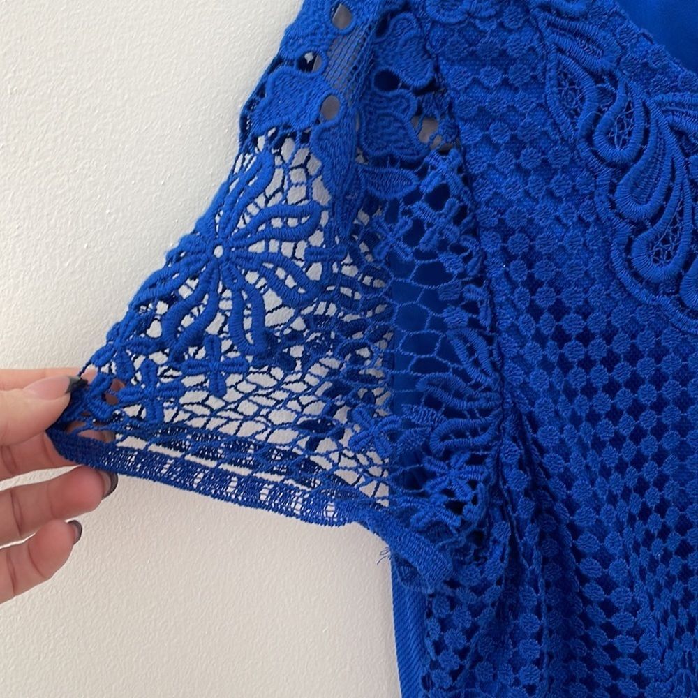 Antonio Melani Royal Blue Dress Size 10 - Picture 4 of 6